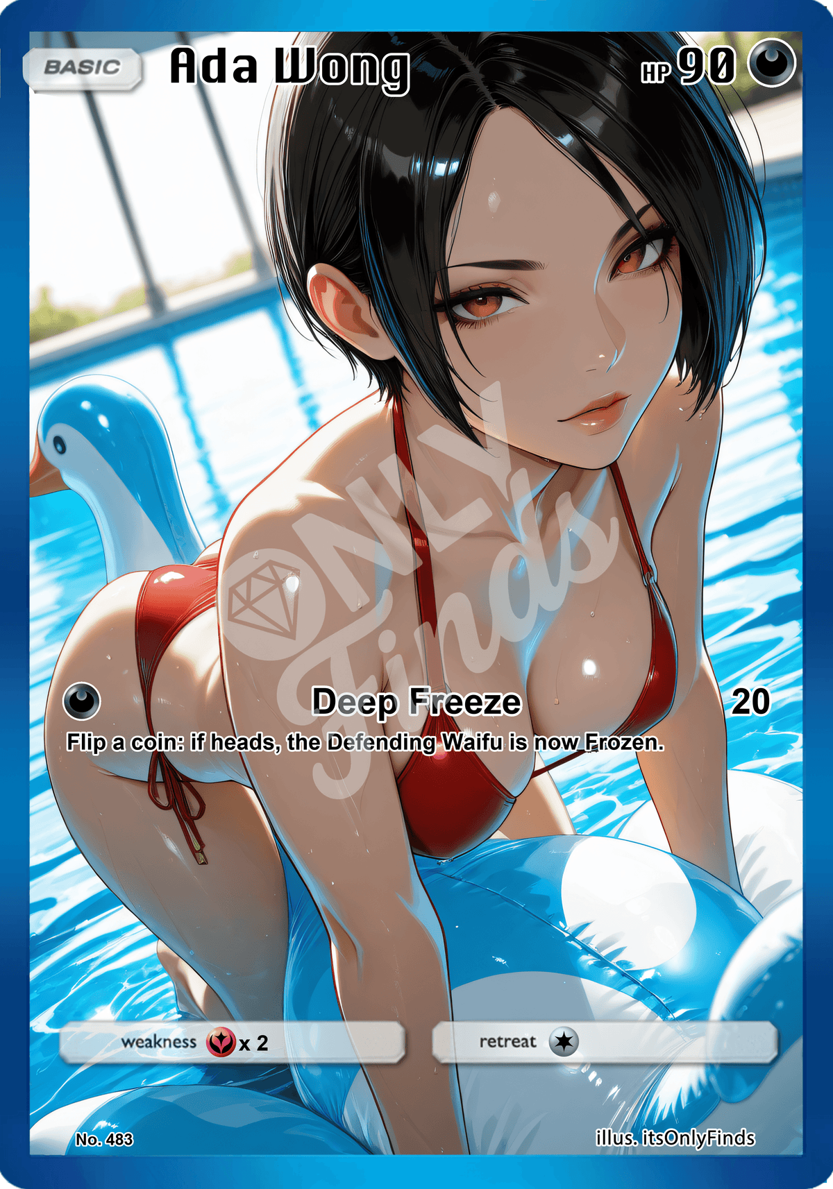 B-483 - Ada Wong OnlyFinds watermarked collector card