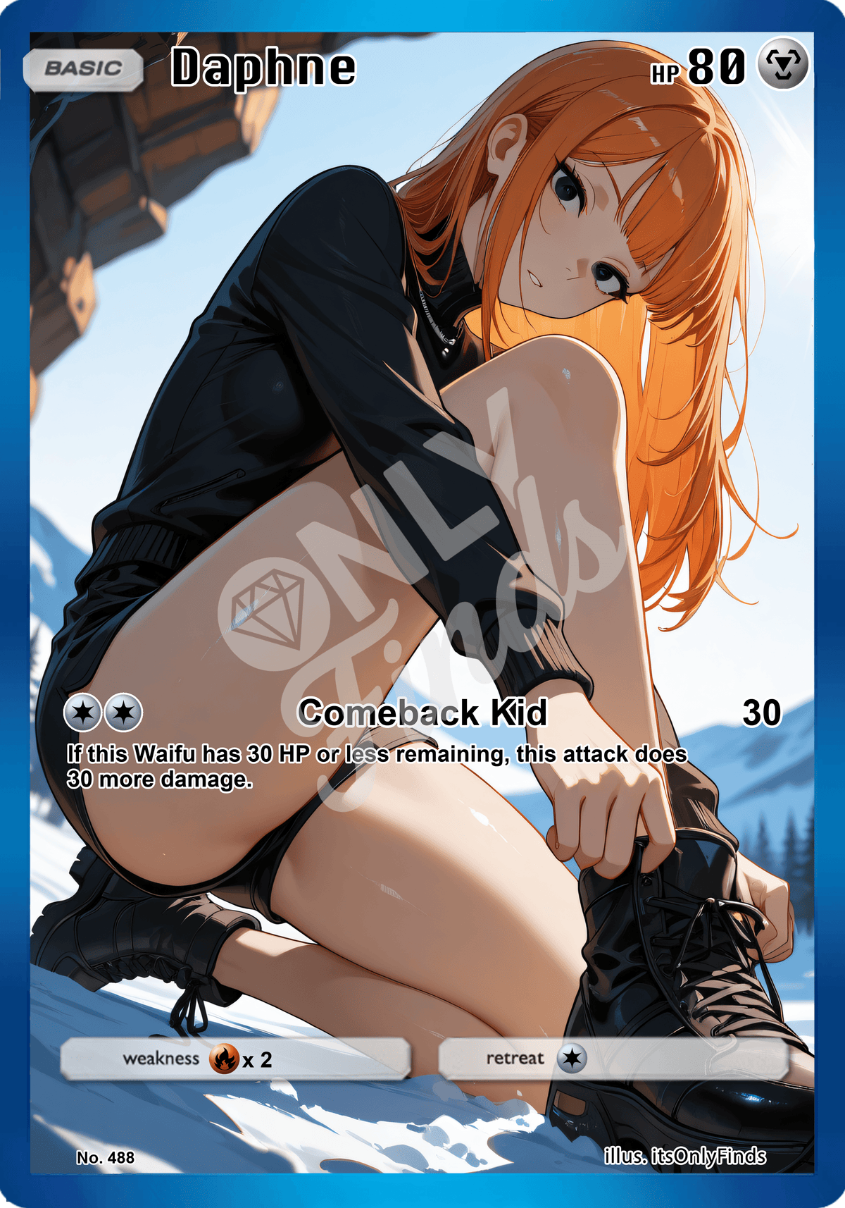B-488 - Daphne OnlyFinds watermarked collector card