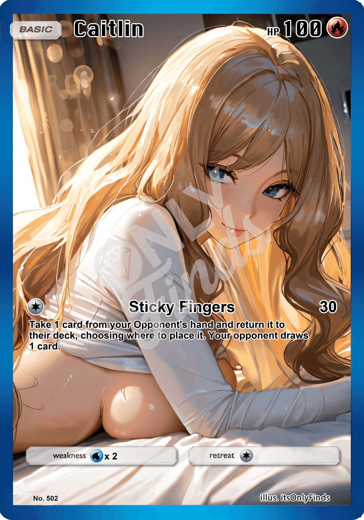 B-502 - Caitlin OnlyFinds watermarked collector card