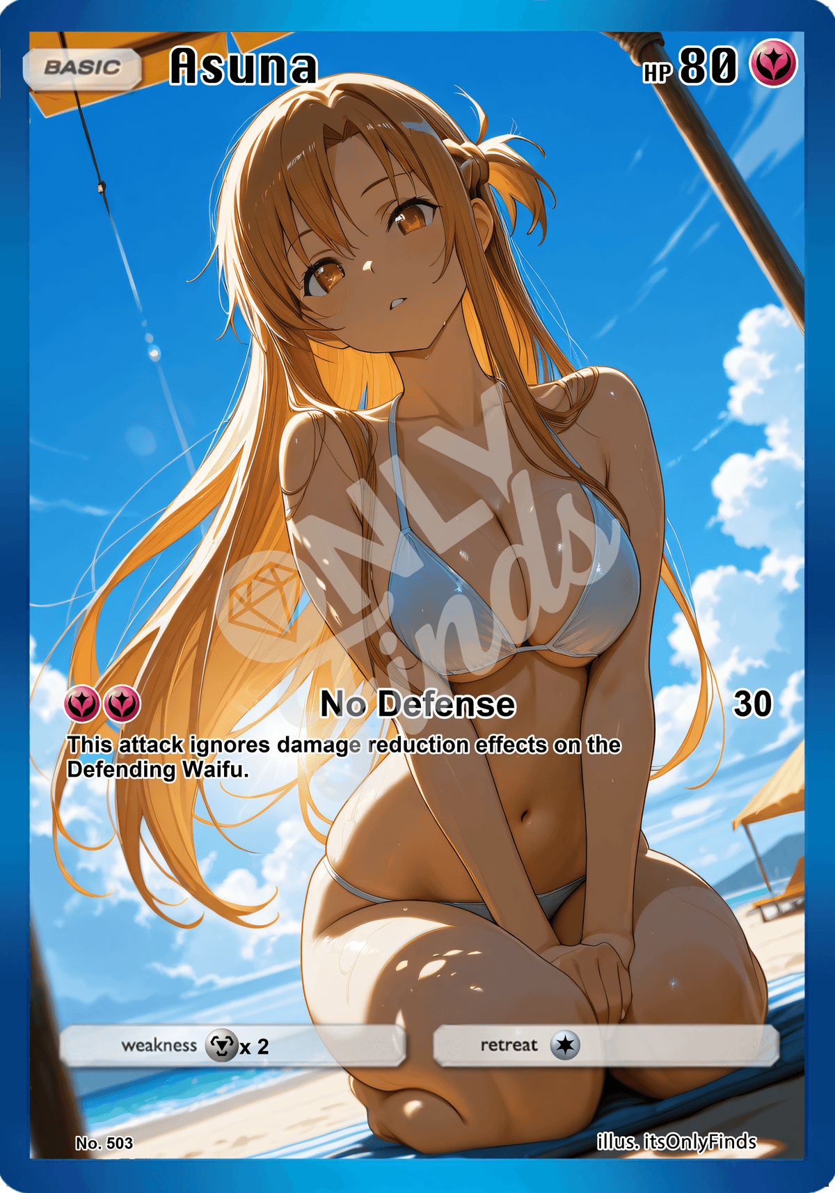 B-503 - Asuna OnlyFinds watermarked collector card