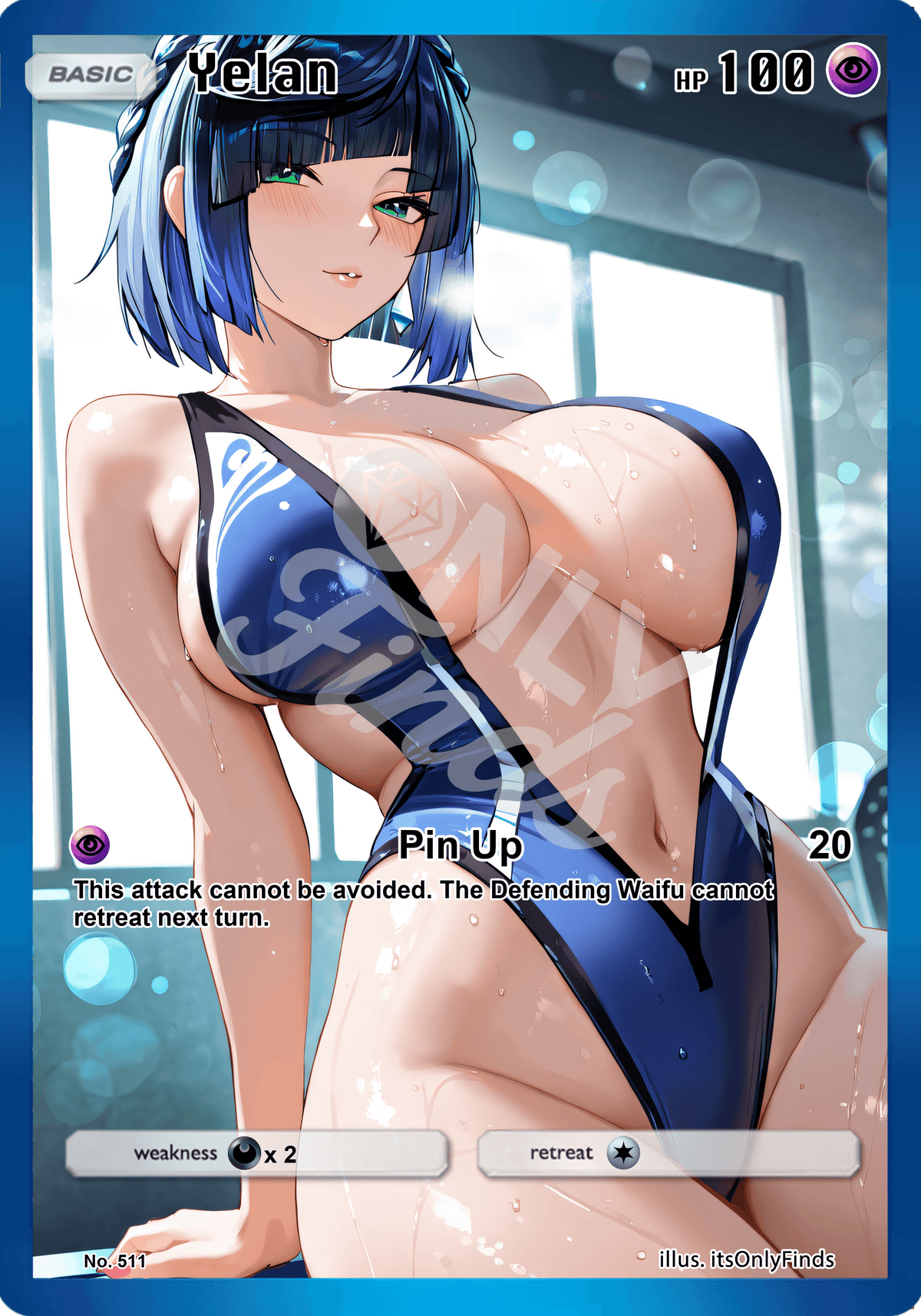 B-511 - Yelan OnlyFinds watermarked collector card