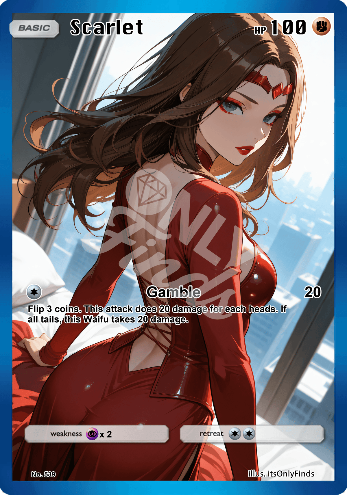B-539 - Scarlet Witch OnlyFinds watermarked collector card