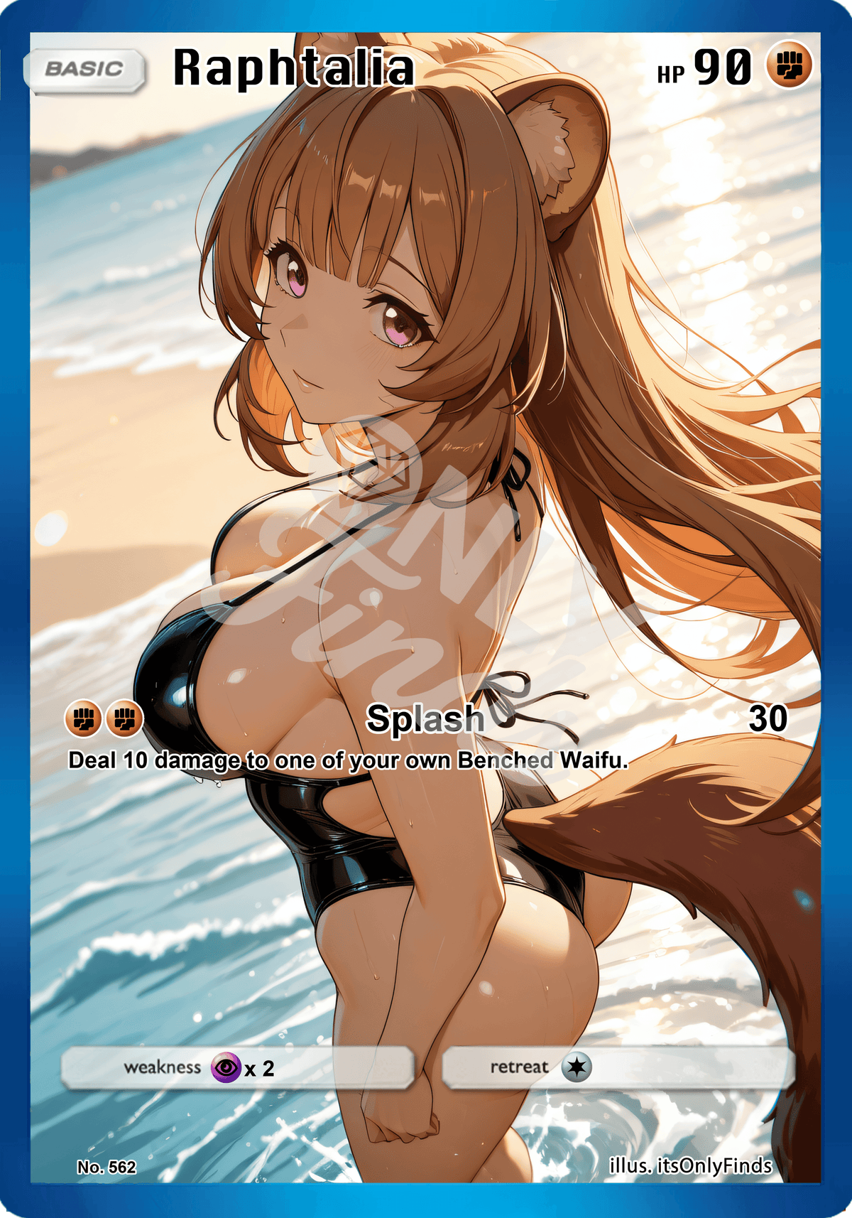 B-562 - Raphtalia OnlyFinds watermarked collector card