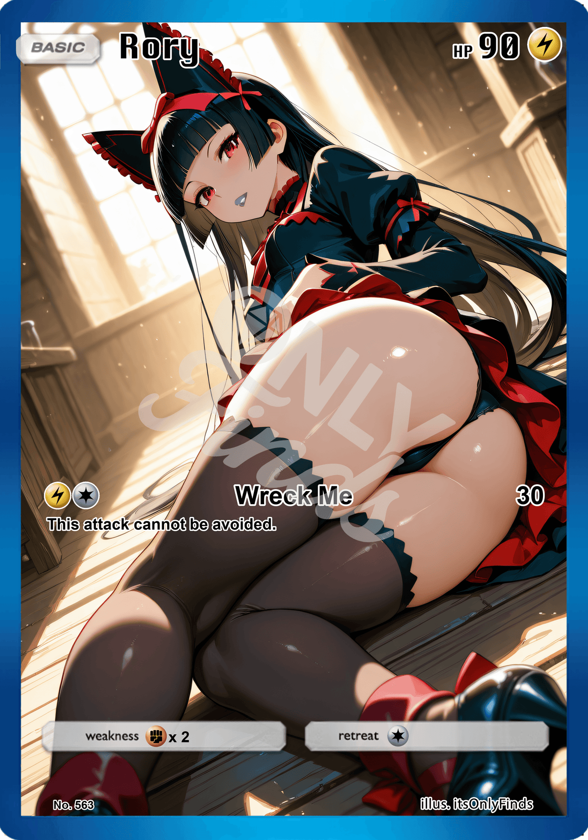 B-563 - Rory Mercury OnlyFinds watermarked collector card