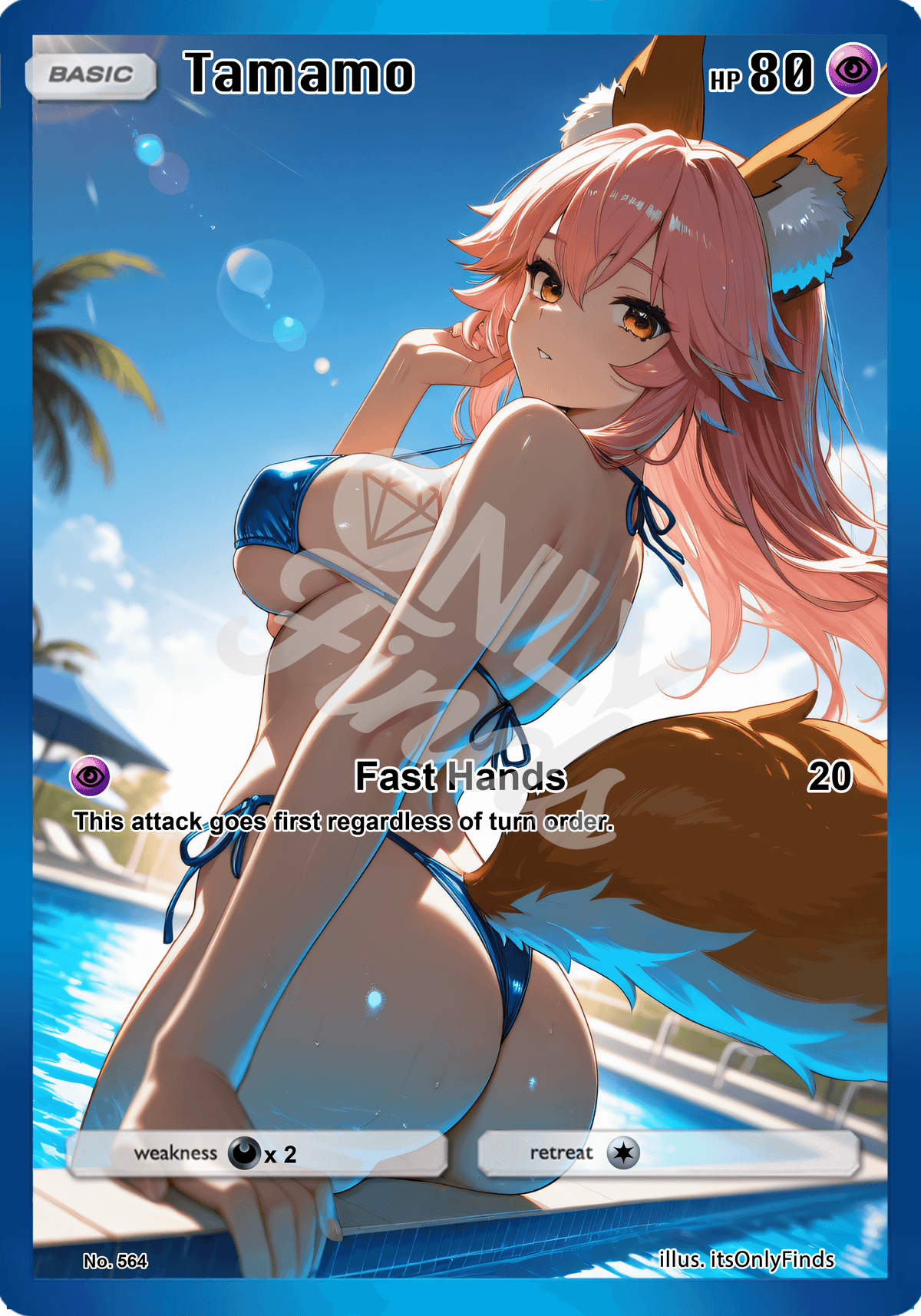 B-564 - Tamamo-no-Mae OnlyFinds watermarked collector card