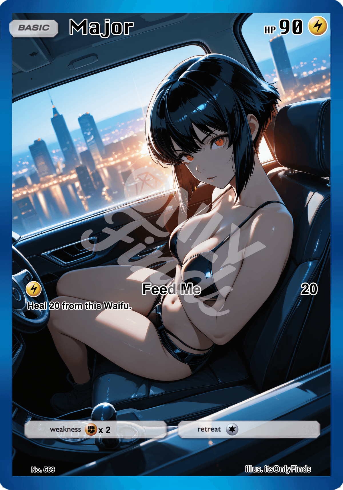 B-569 - Major Motoko Kusanagi OnlyFinds watermarked collector card