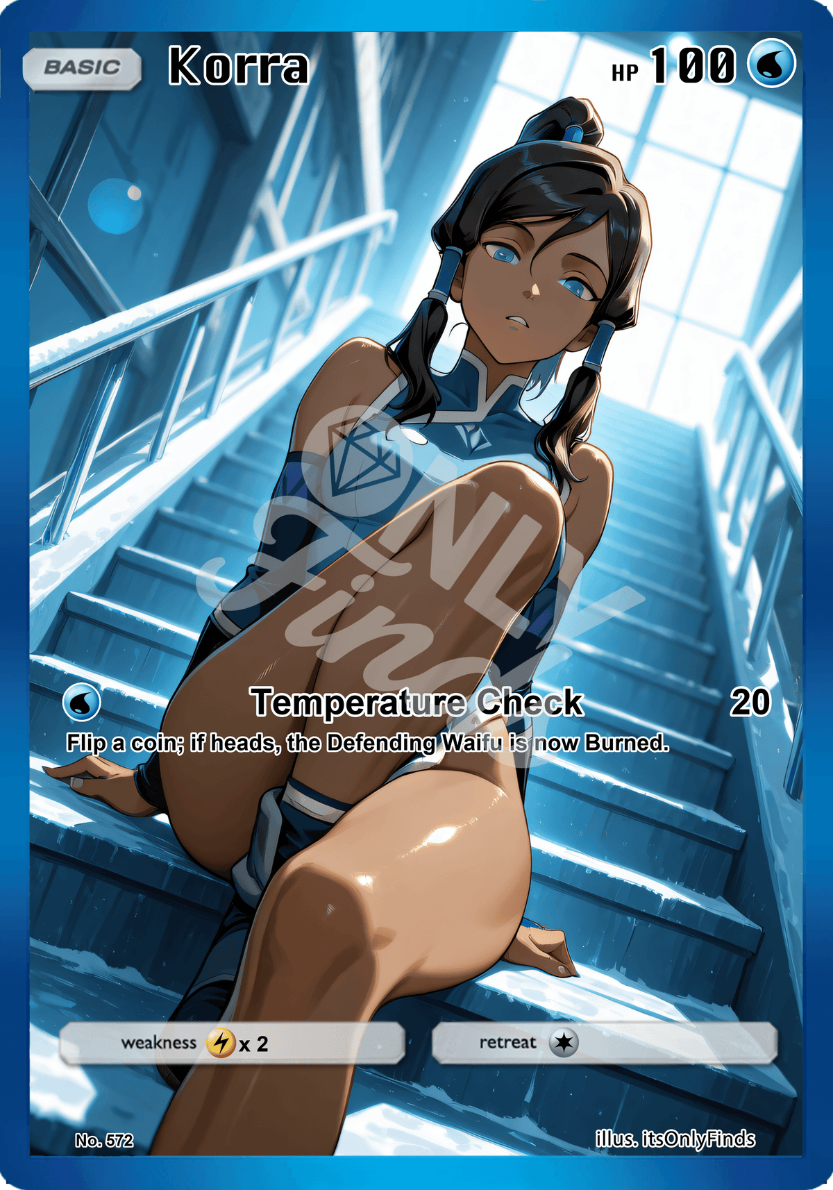 B-572 - Korra OnlyFinds watermarked collector card