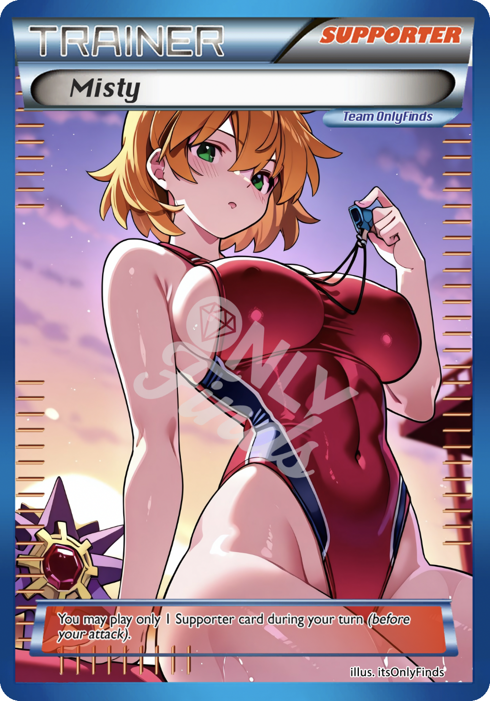 B-03 - Misty OnlyFinds Blue card