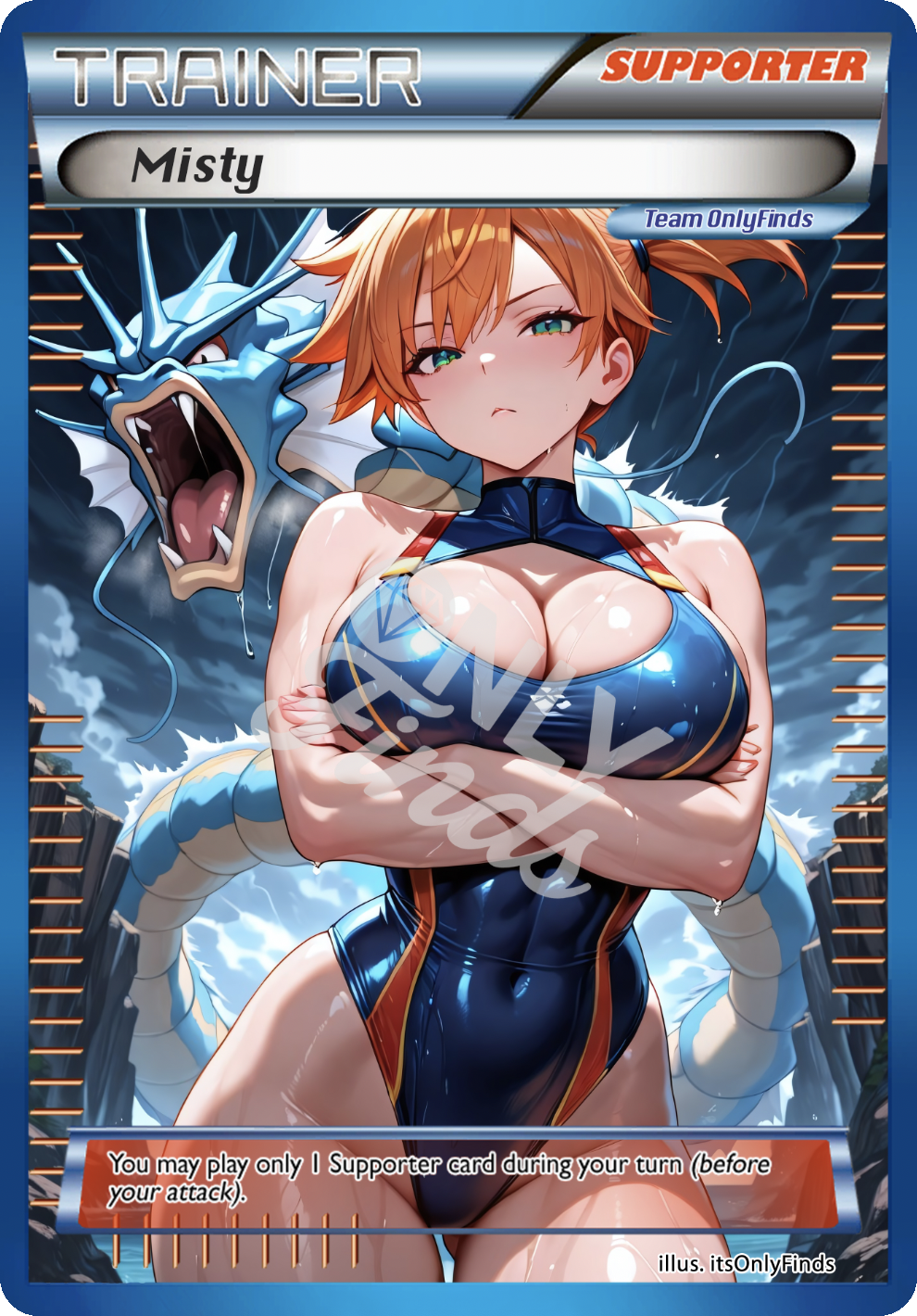 B-07 - Misty OnlyFinds Blue card
