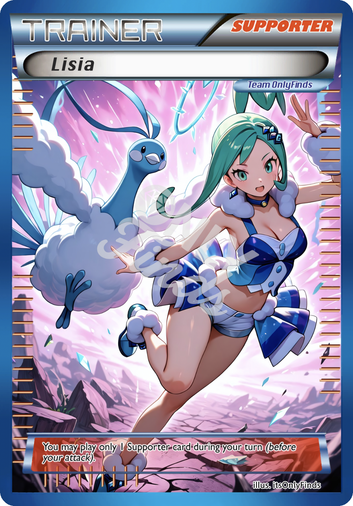 B-106 - Lisia OnlyFinds Blue card