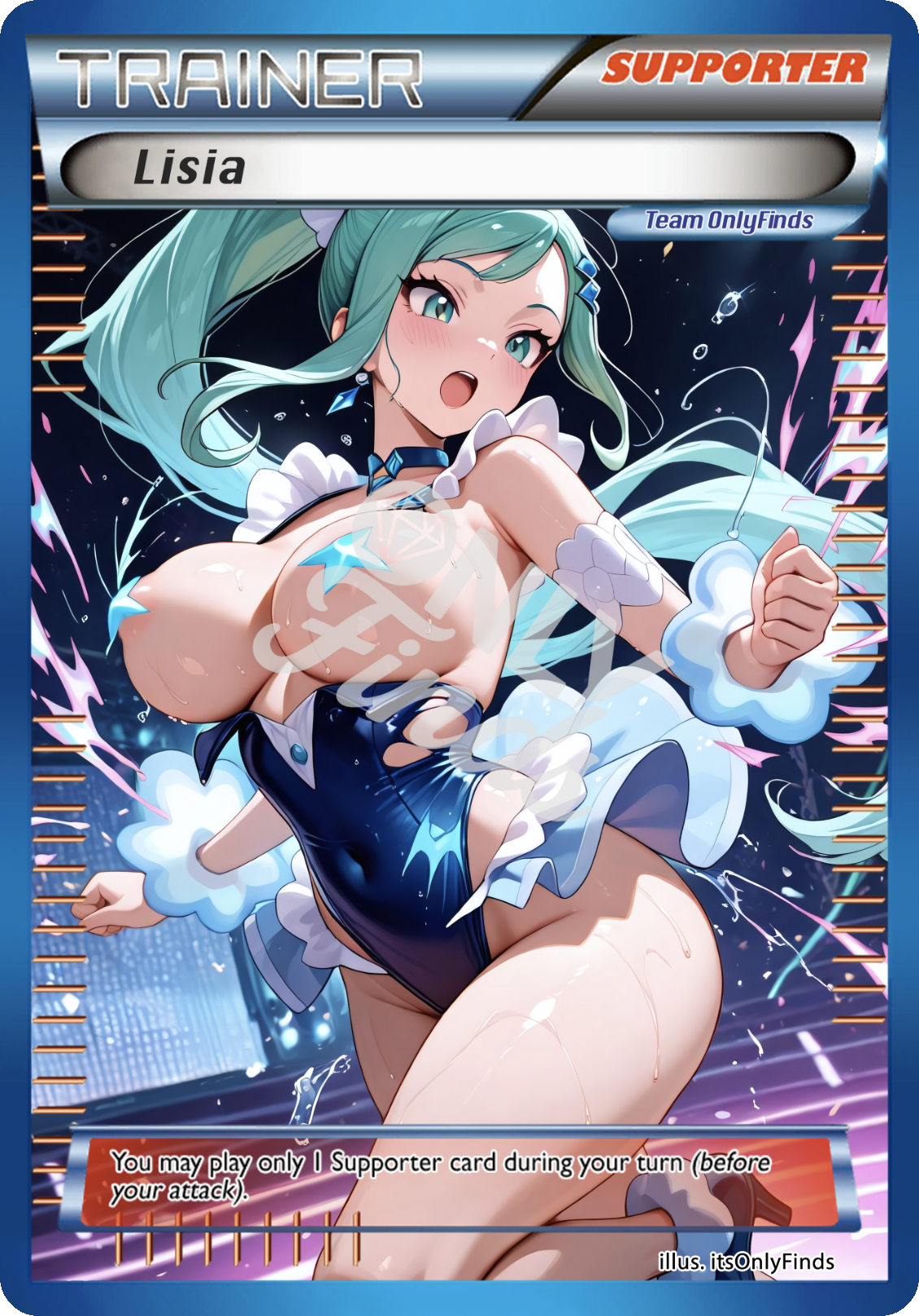 B-107 - Lisia OnlyFinds Blue card