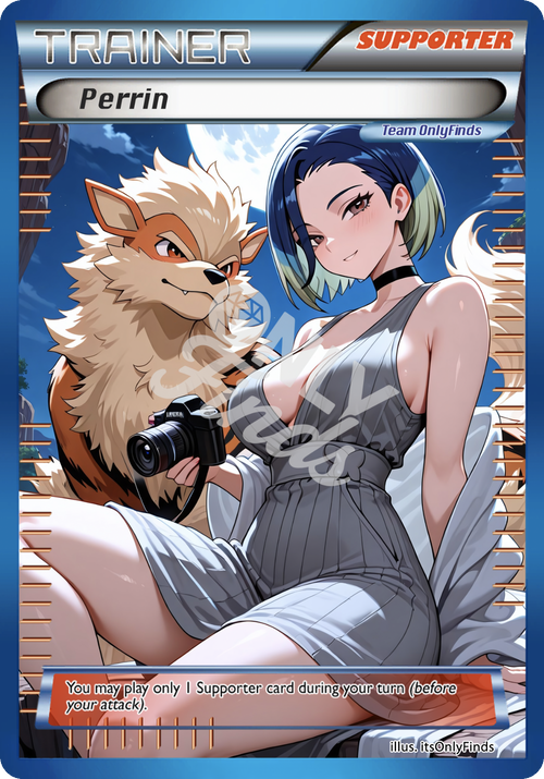 B-114 - Perrin OnlyFinds Blue card