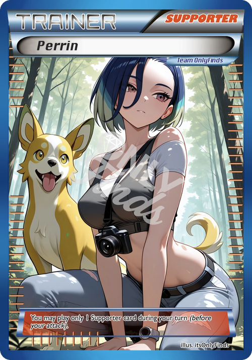 B-115 - Perrin OnlyFinds Blue card