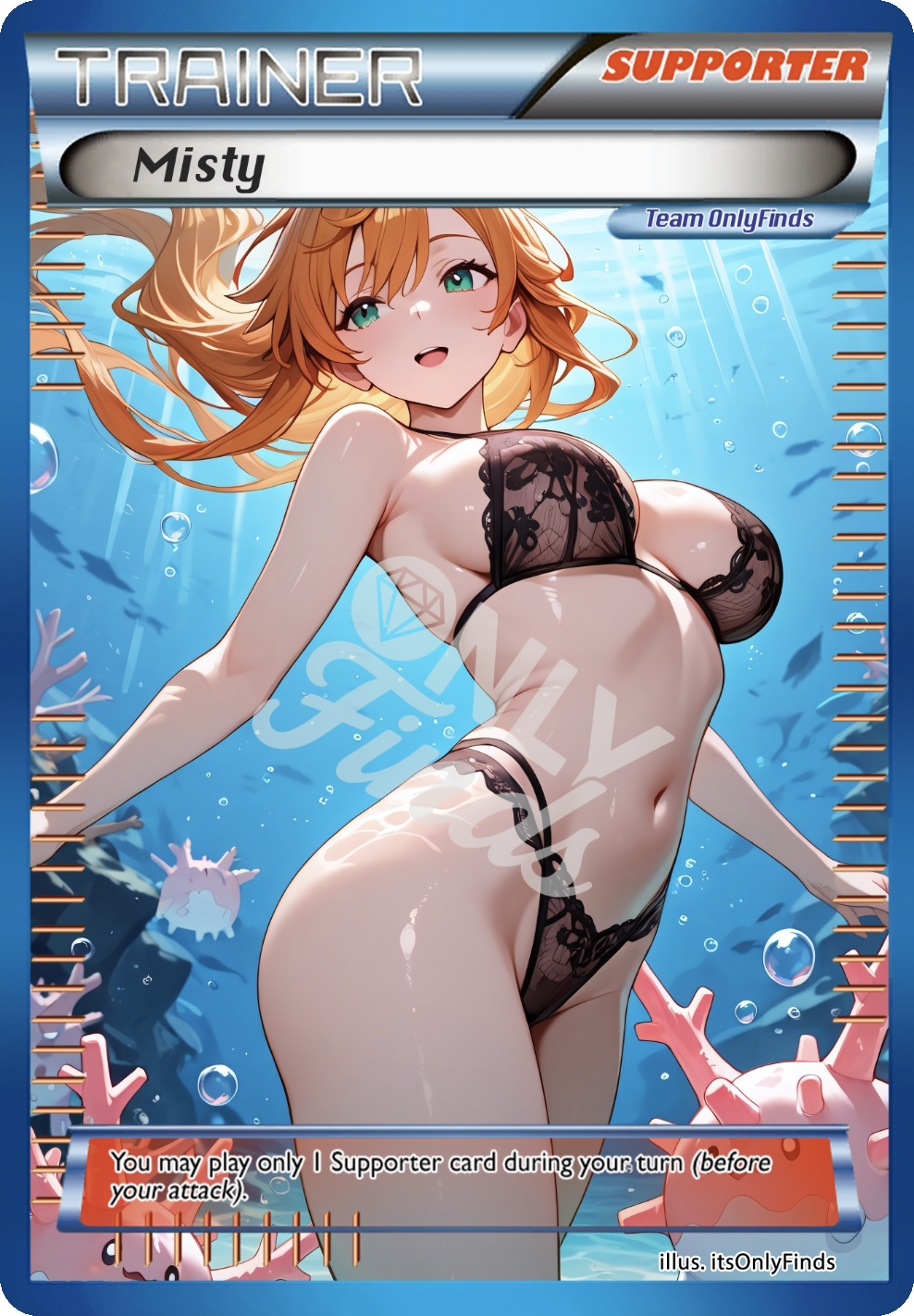 B-12 - Misty OnlyFinds Blue card