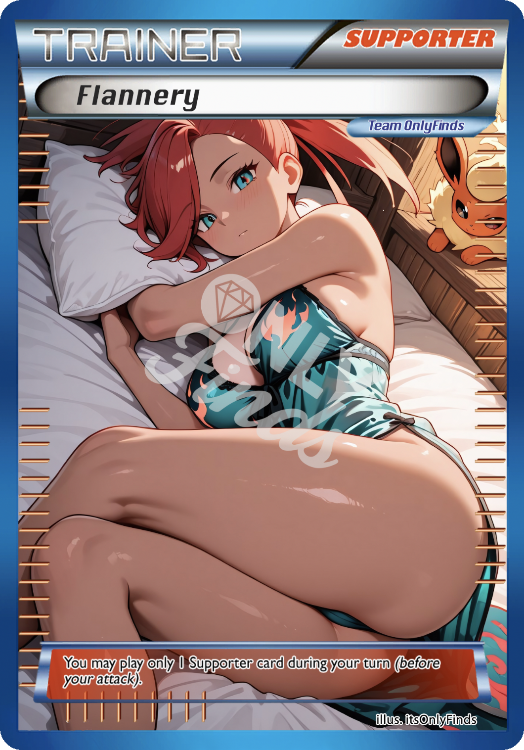 B-129 - Flannery OnlyFinds Blue card