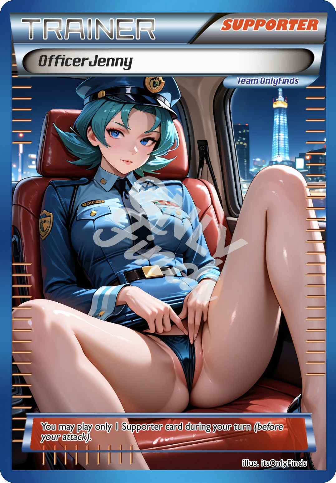 B-142 - Officer Jenny OnlyFinds Blue card