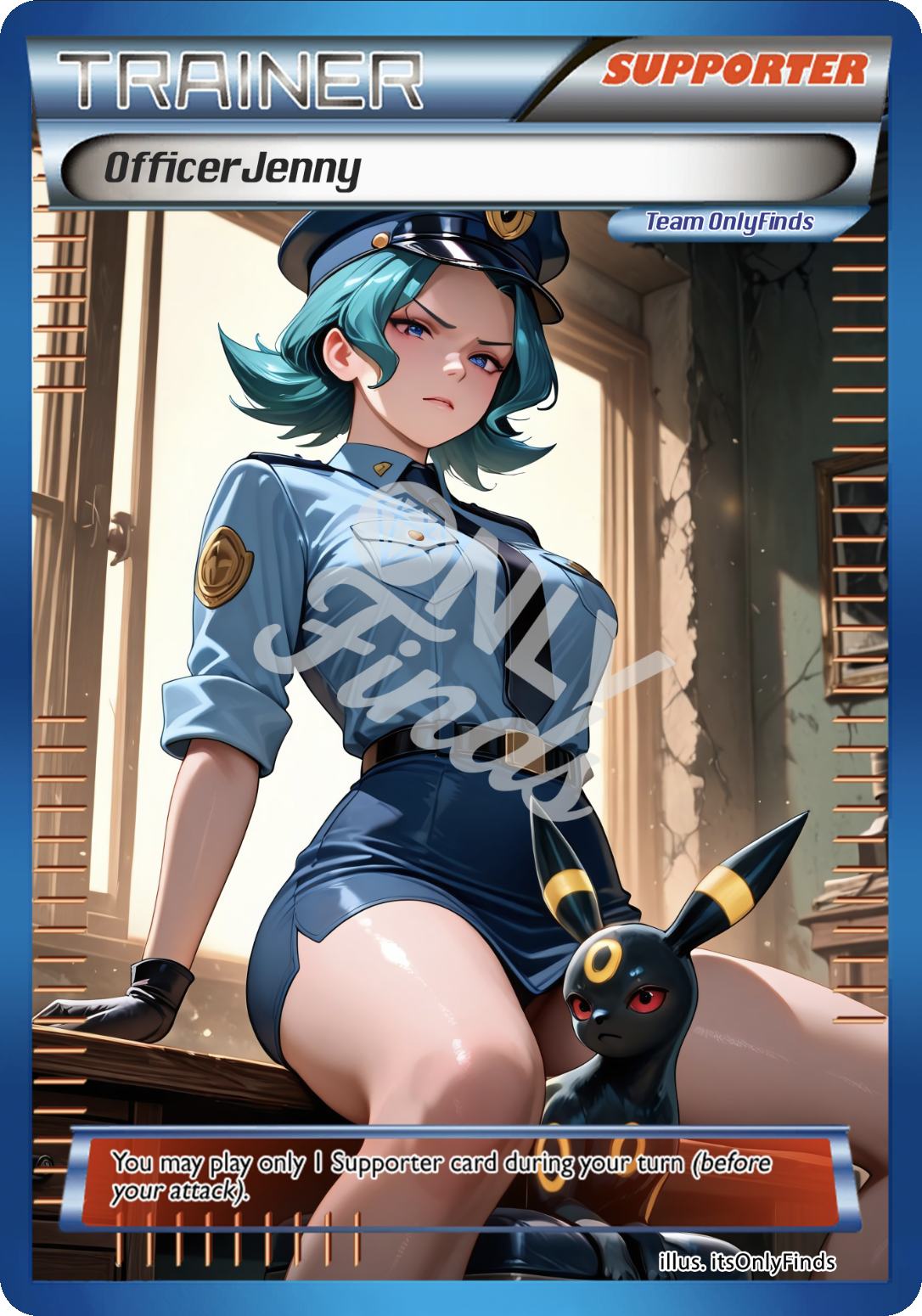 B-143 - Officer Jenny OnlyFinds Blue card