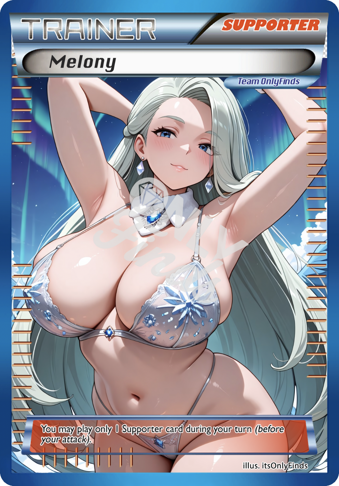 B-147 - Melony OnlyFinds Blue card