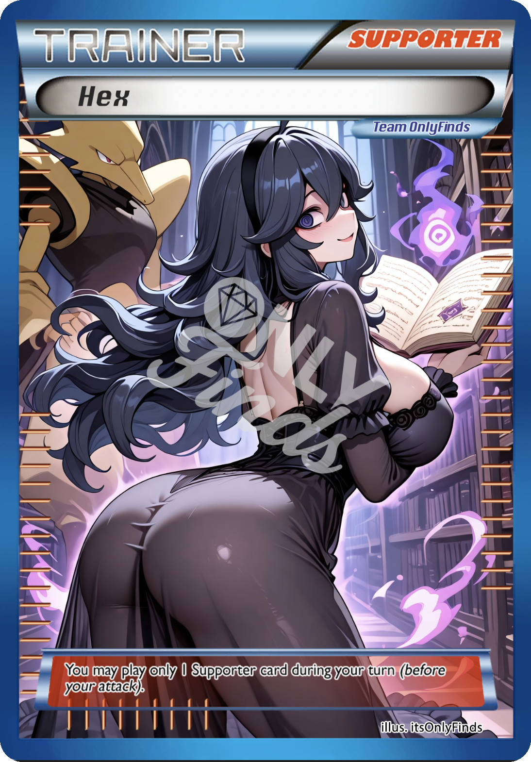 B-153 - Hex OnlyFinds Blue card