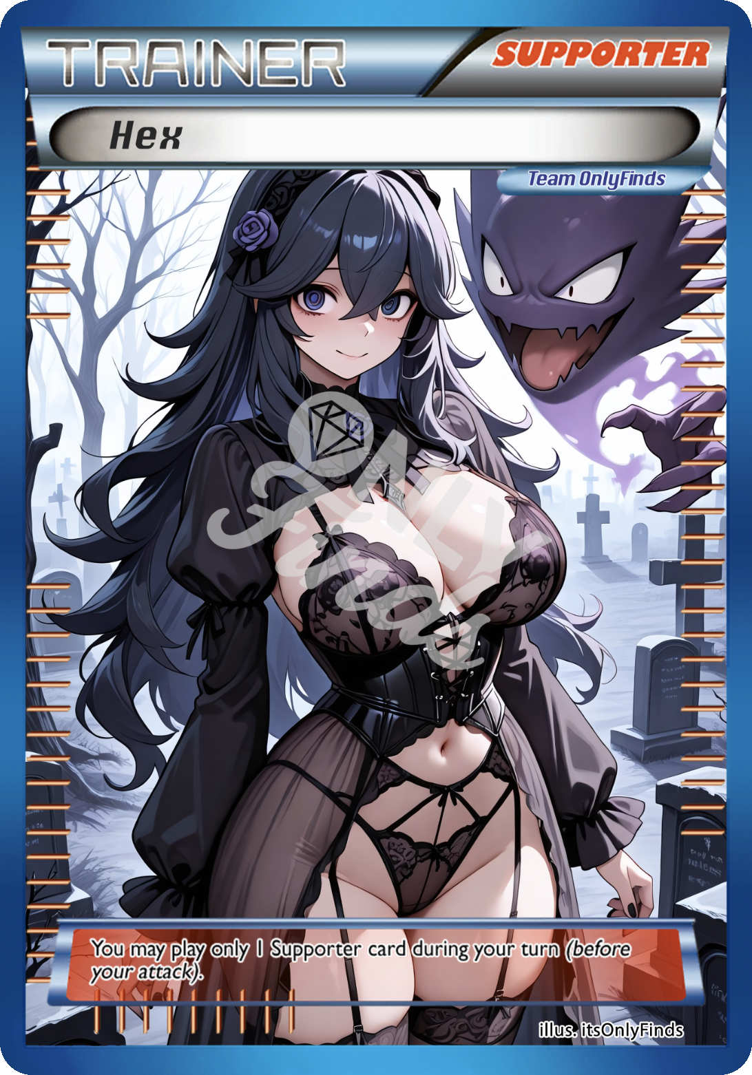 B-154 - Hex OnlyFinds Blue card