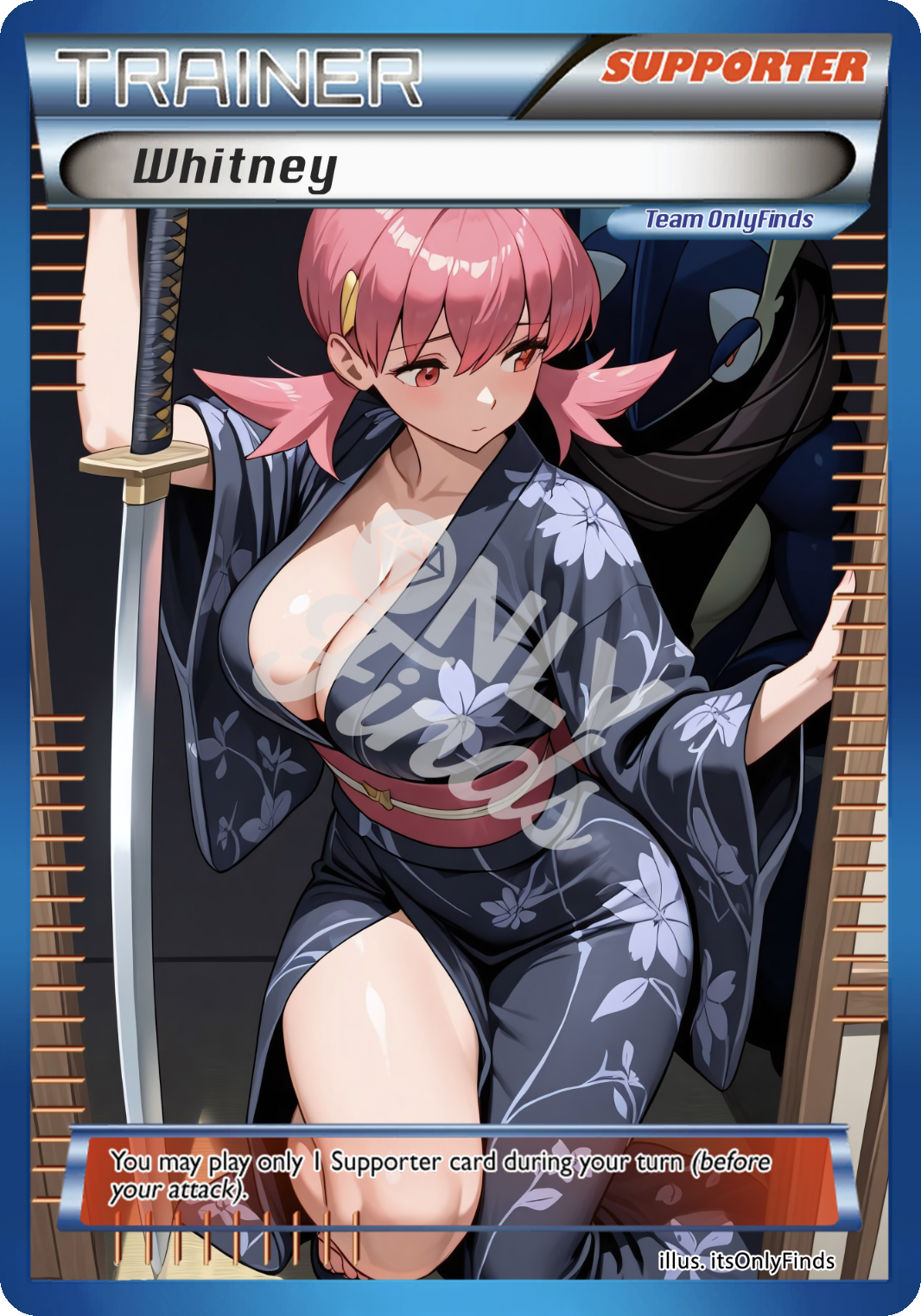B-157 - Whitney OnlyFinds Blue card