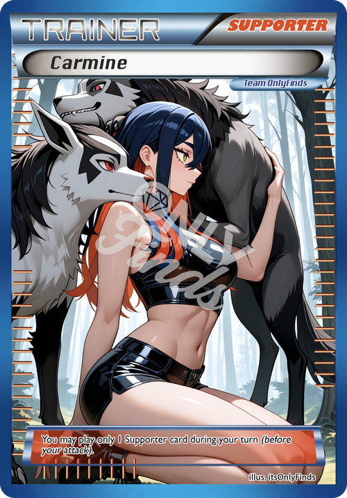 B-160 - Carmine OnlyFinds Blue card