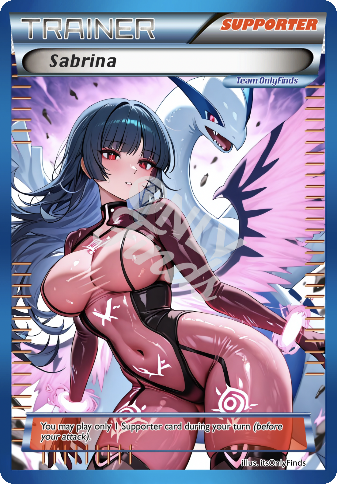 B-168 - Sabrina OnlyFinds Blue card