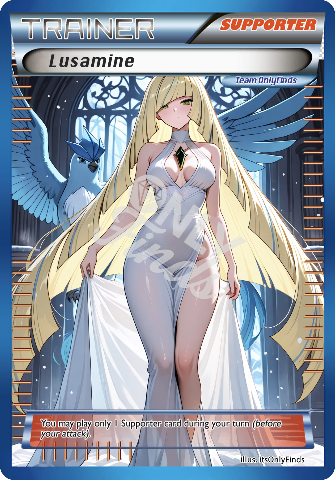 B-173 - Lusamine OnlyFinds Blue card