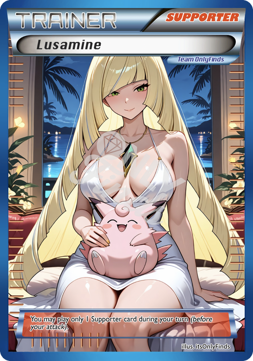 B-174 - Lusamine OnlyFinds Blue card