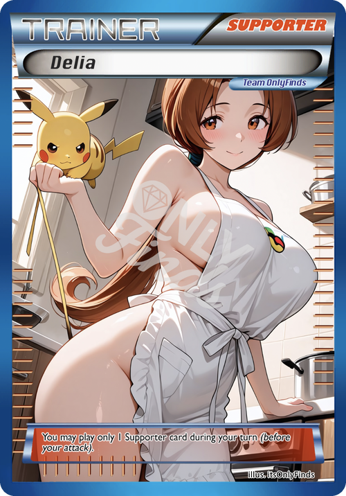 B-180 - Delia Ketchum OnlyFinds Blue card
