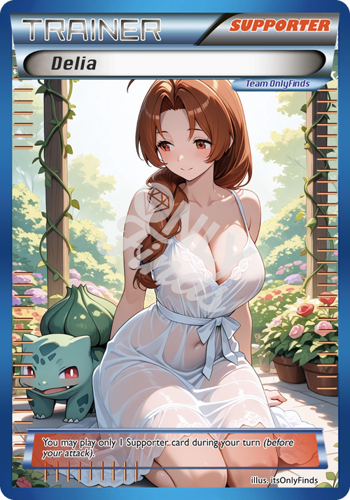 B-182 - Delia Ketchum OnlyFinds Blue card