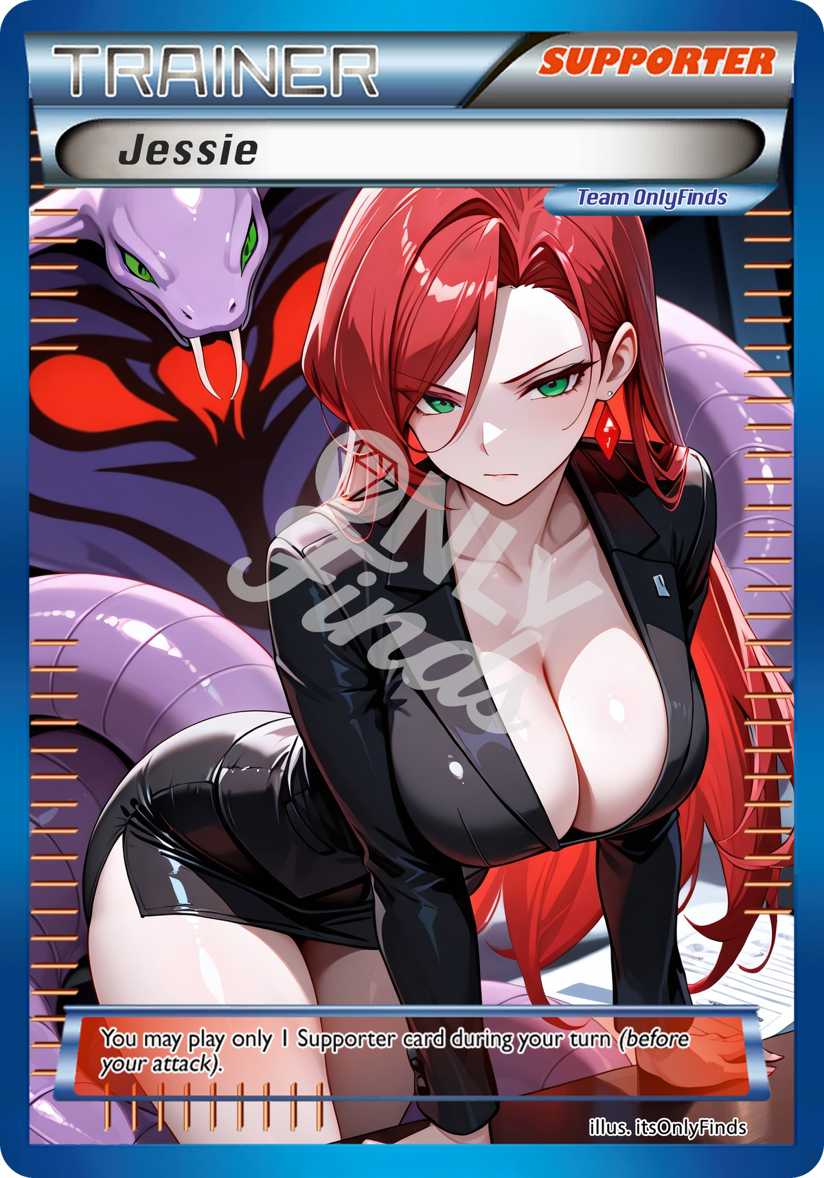 B-185 - Jessie OnlyFinds Blue card
