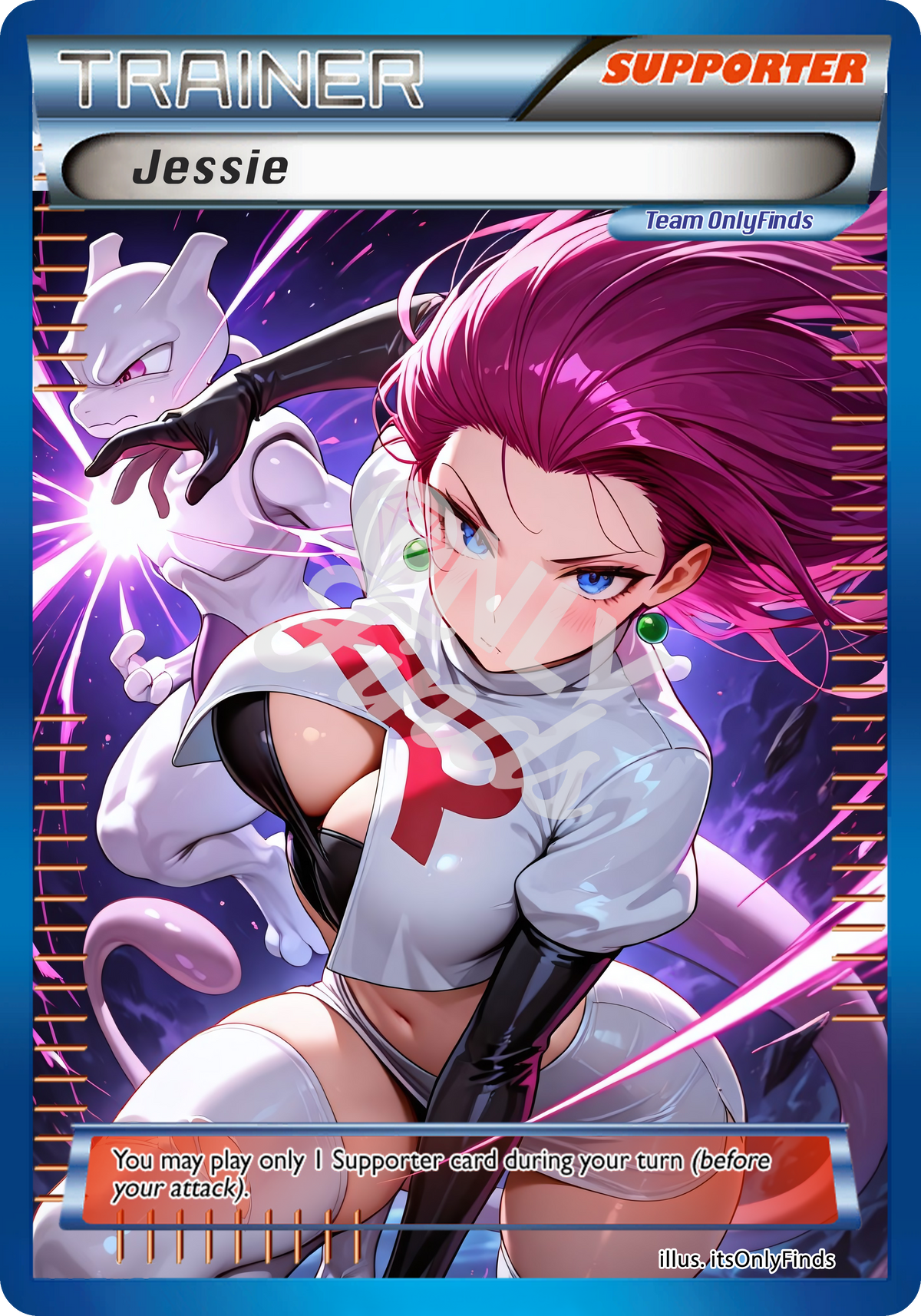 B-186 - Jessie OnlyFinds Blue card