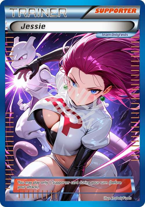 B-186 - Jessie OnlyFinds Blue card