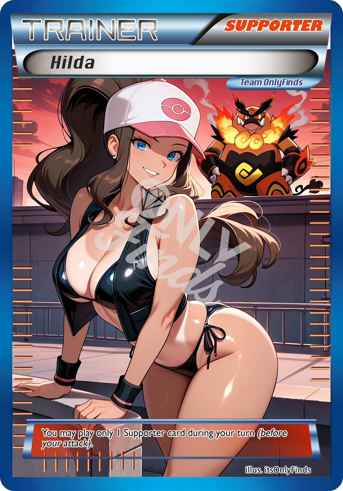 B-192 - Hilda OnlyFinds Blue card