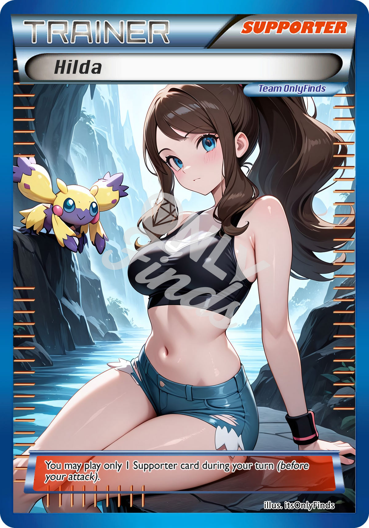 B-193 - Hilda OnlyFinds Blue card