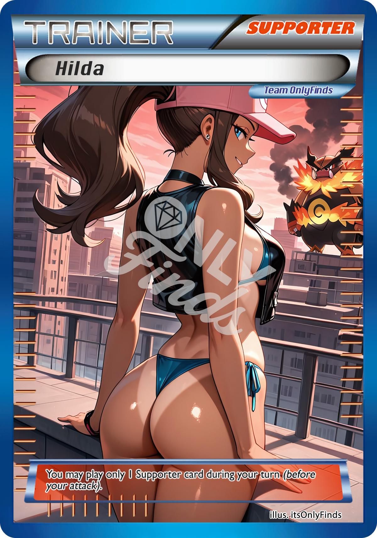 B-194 - Hilda OnlyFinds Blue card