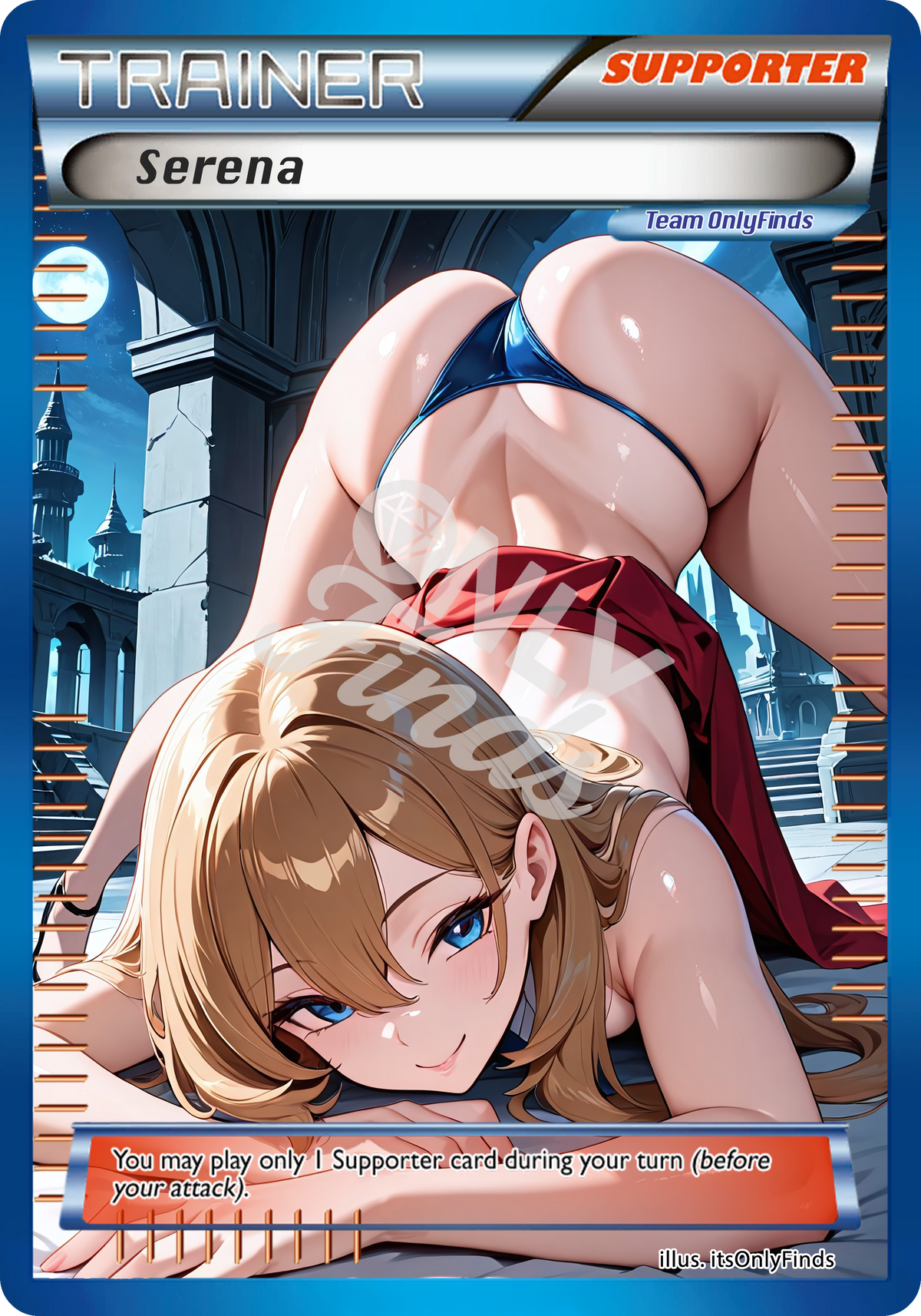 B-203 - Serena OnlyFinds Blue card