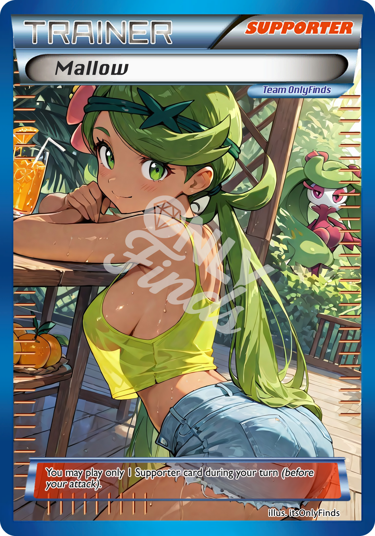 B-206 - Mallow OnlyFinds Blue card