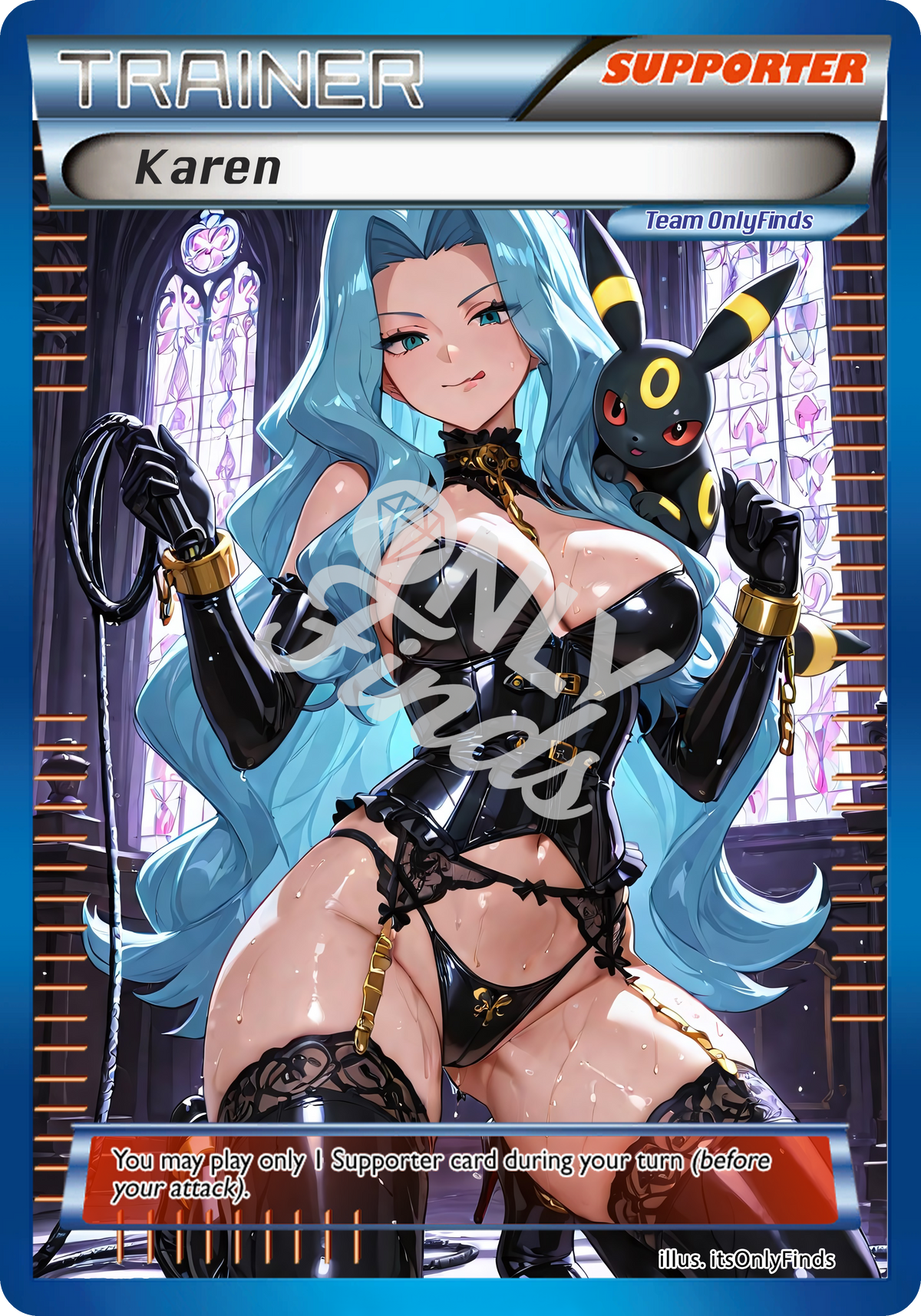 B-209 - Karen OnlyFinds Blue card