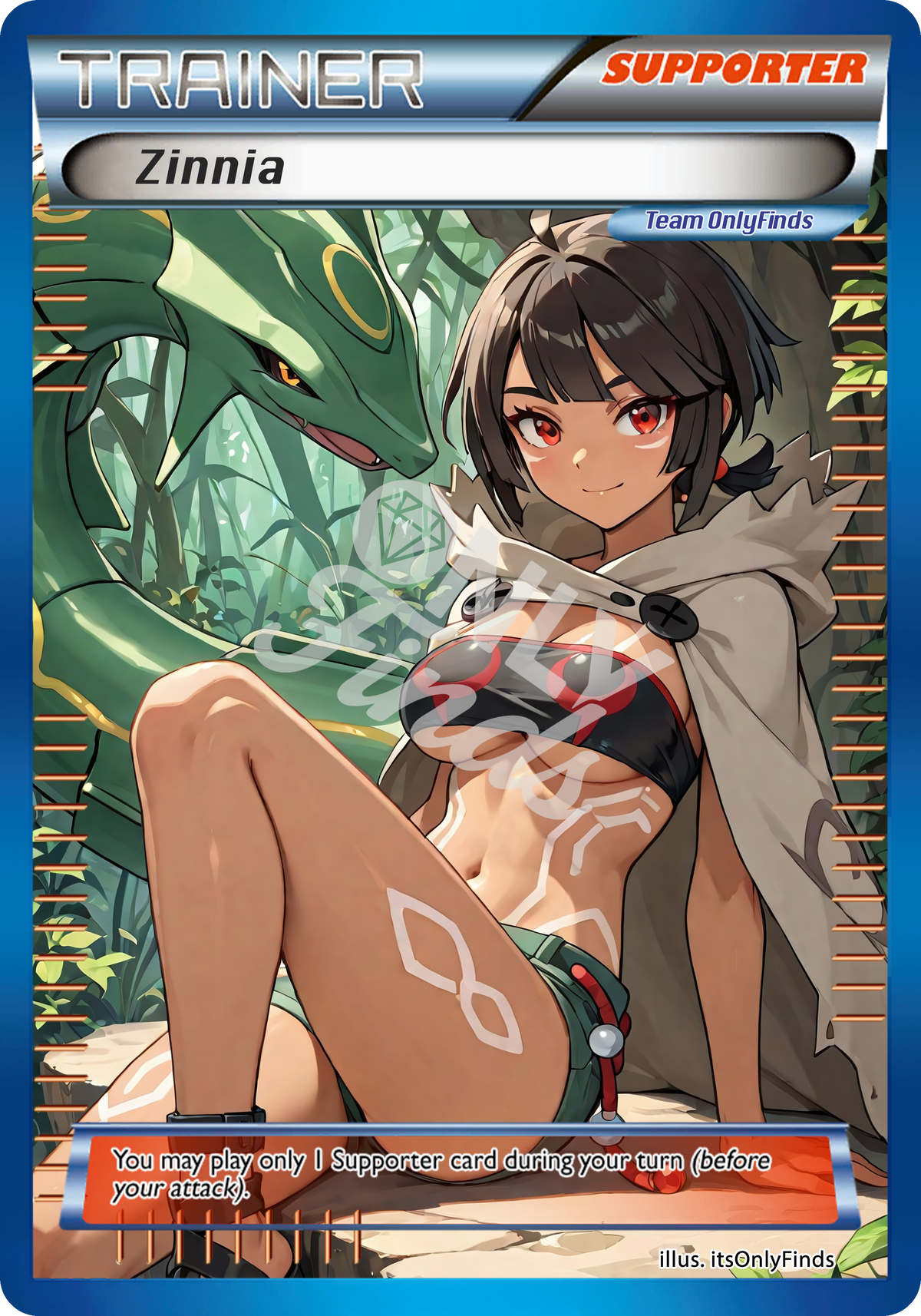 B-220 - Zinnia OnlyFinds Blue card