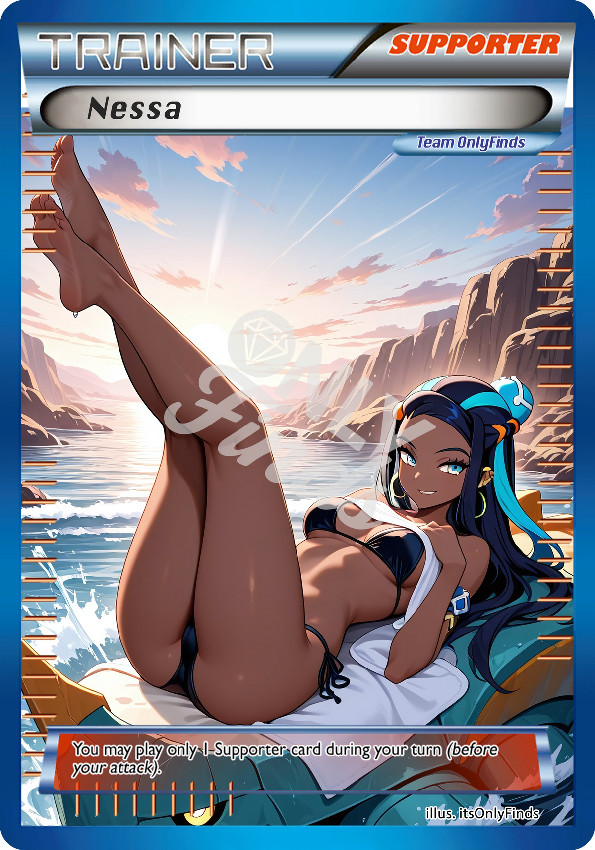B-224 - Nessa OnlyFinds Blue card