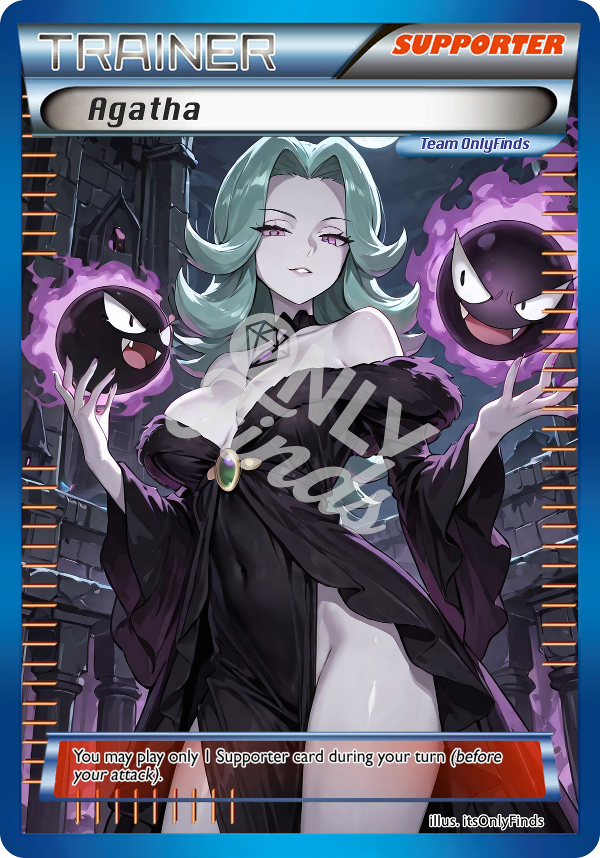 B-237 - Agatha OnlyFinds Blue card