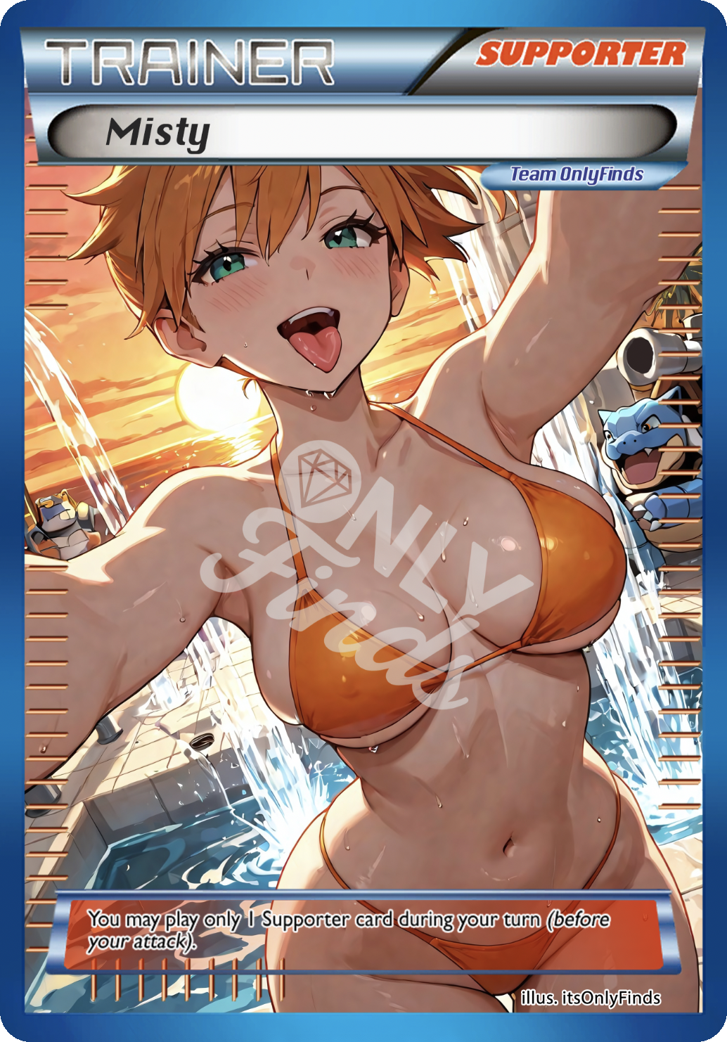 B-246 - Misty OnlyFinds Blue card