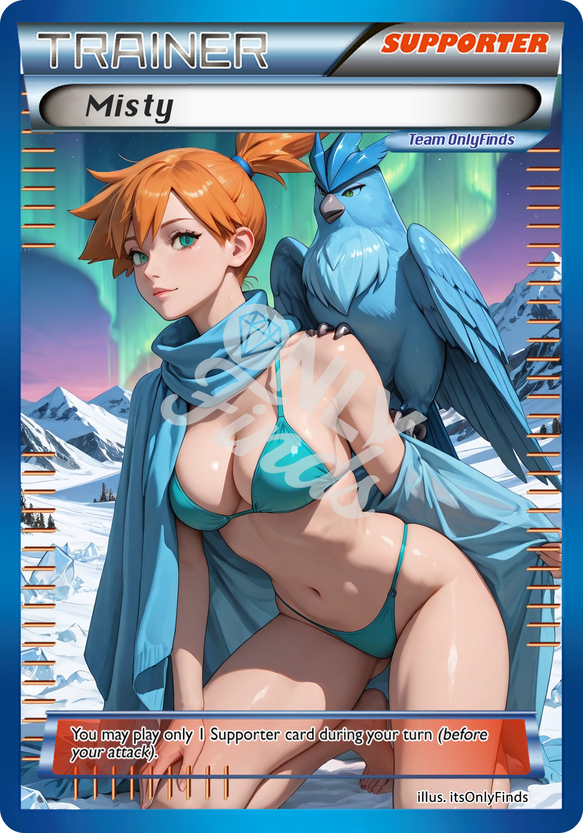 B-251 - Misty OnlyFinds Blue card
