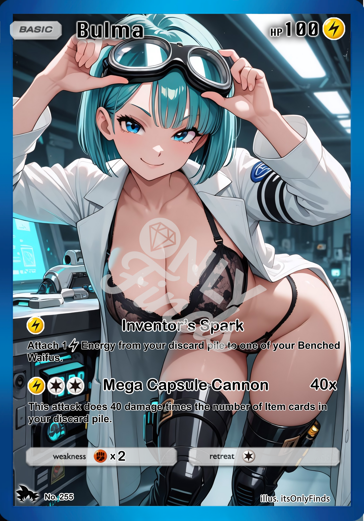 B-255 - Bulma OnlyFinds watermarked collector card