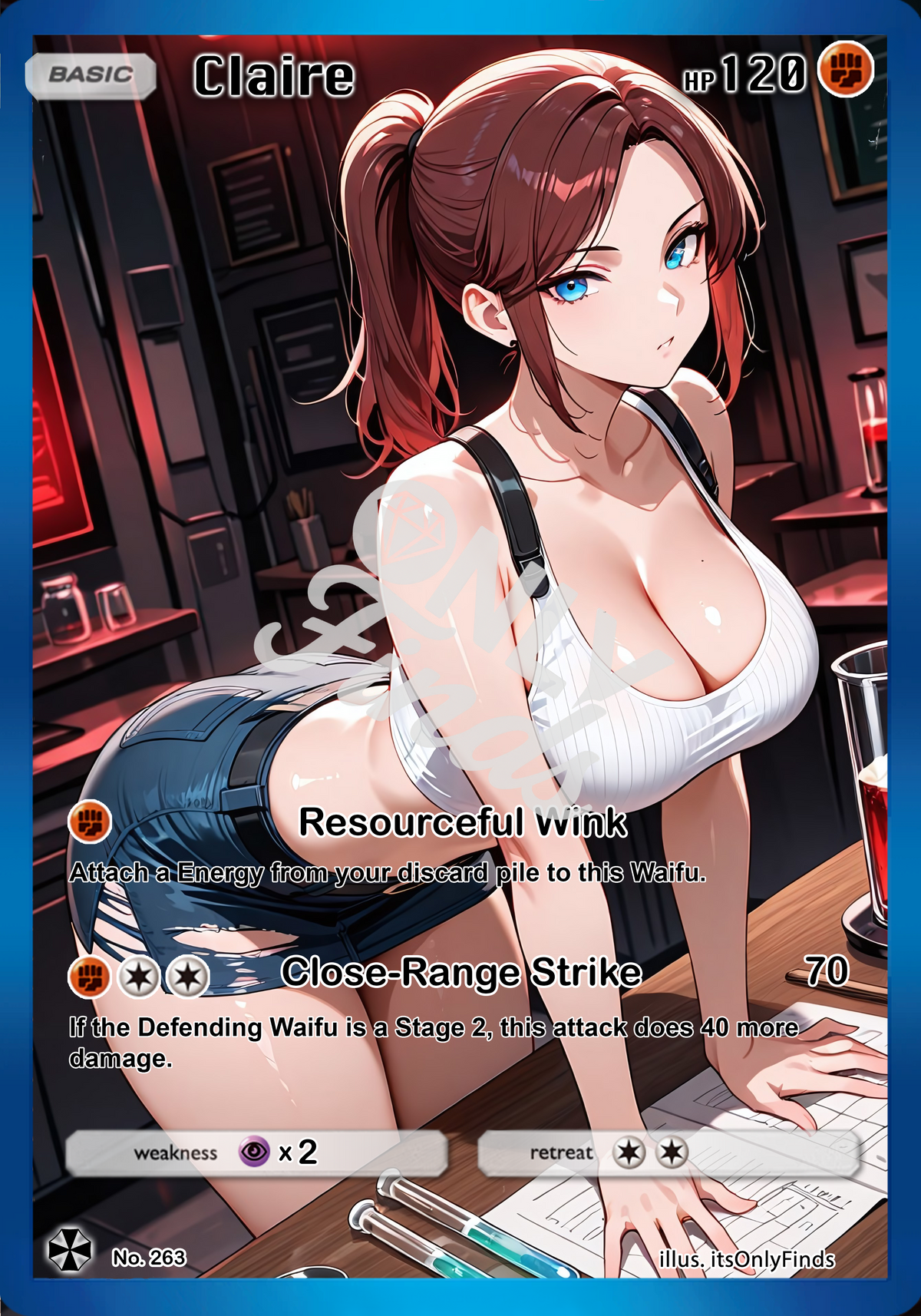 B-263 - Claire OnlyFinds watermarked collector card