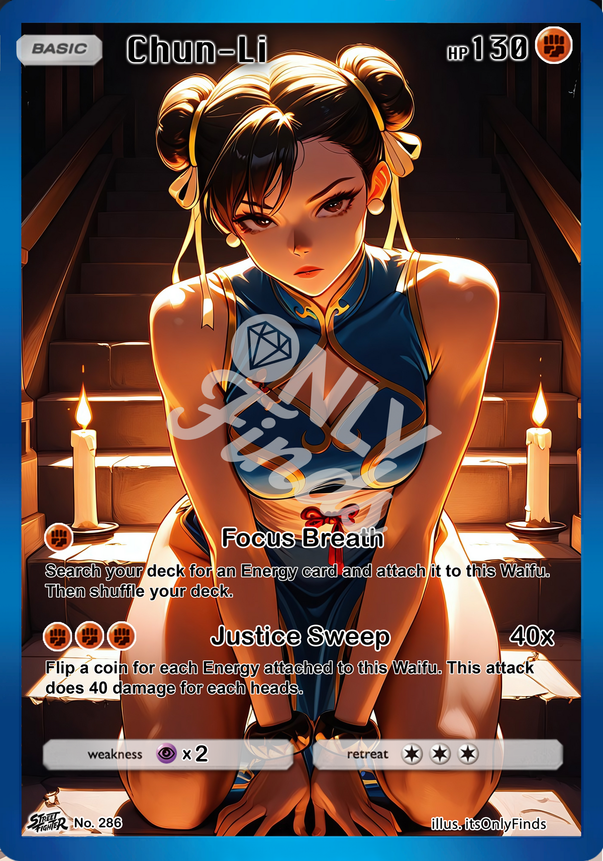 B-286 - Chun-Li OnlyFinds watermarked collector card