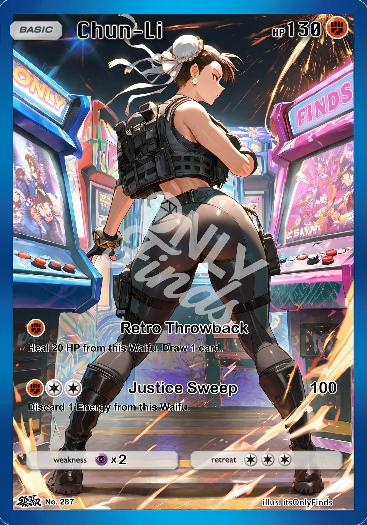 B-287 - Chun-Li OnlyFinds watermarked collector card