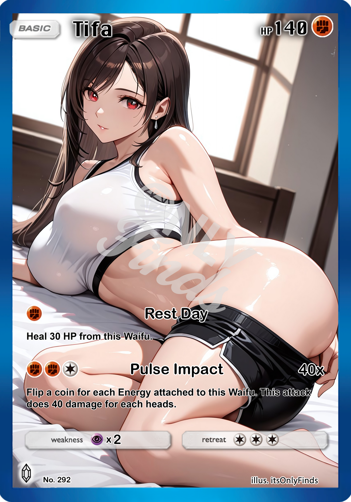 B-292 - Tifa OnlyFinds watermarked collector card